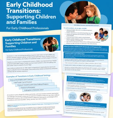 Early Childhood Transitions and Families (Mixed Ages)