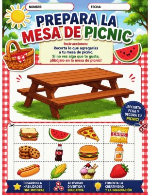 Prepara la Mesa de Picnic