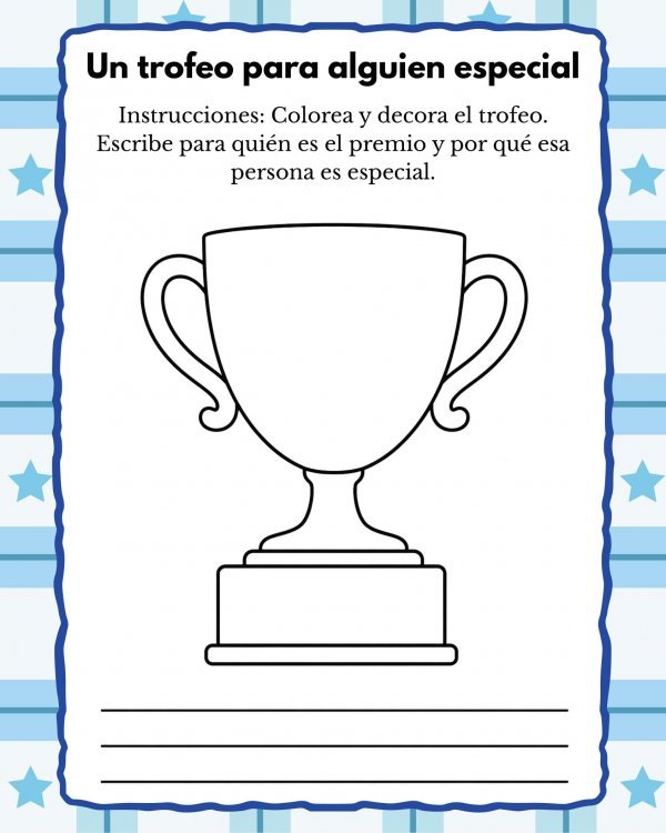 Un Trofeo para Alguien Especial (D&iacute;a del Padre)