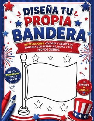 Dise&ntilde;a tu propia bandera: actividad del 4 de julio