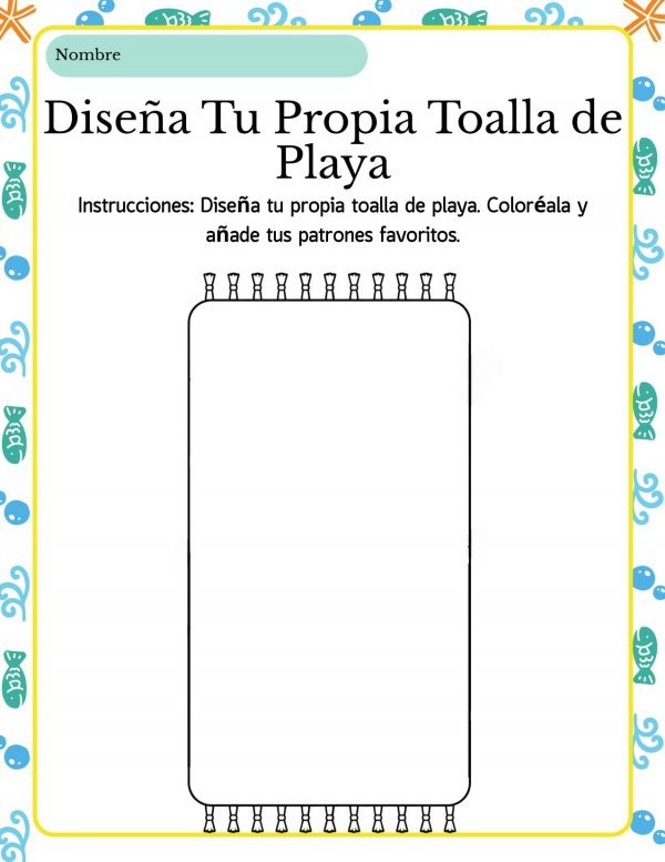 Dise&ntilde;a Tu Propia Toalla de Playa