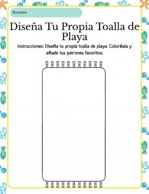 Dise&ntilde;a Tu Propia Toalla de Playa