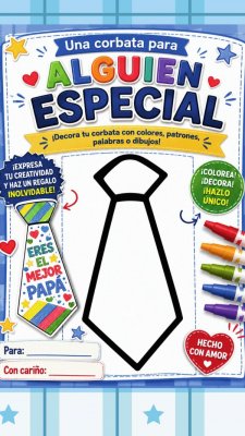 Una corbata para alguien especial: Manualidad del D&iacute;a del Padre