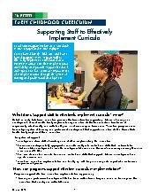 Supporting Staff to Effectively Implement Curriculum. Mixed Ages