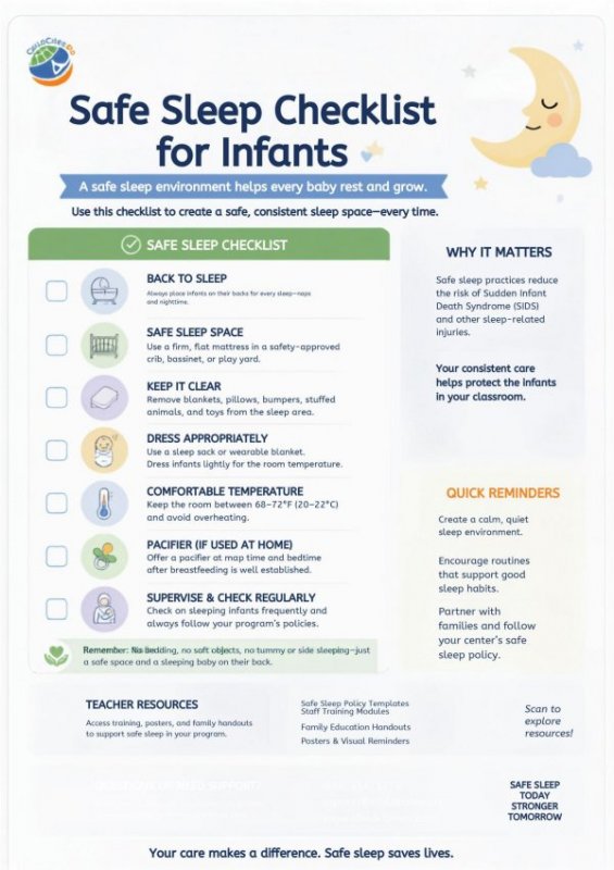 Safe Sleep Checklist for Infants