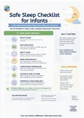 Safe Sleep Checklist for Infants