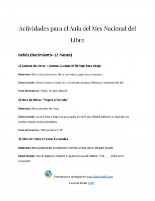 Actividades Divertidas para Celebrar el Mes Nacional del Libro