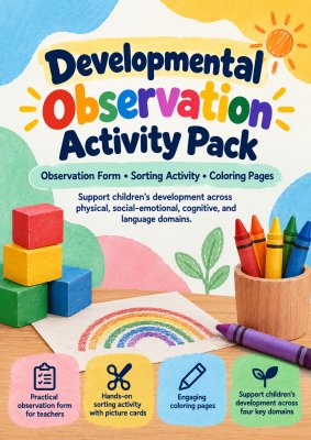 The Four Ways We Grow: Child Development Observation & Activity Pack