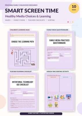 Smart Screen Time: Healthy Technology Choices & Learning Activities Toolkit