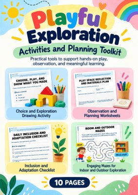 Play, Explore & Create: Early Childhood Play Materials Activity Pack