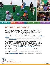 What does active supervision look like with mixed ages. (Safety)