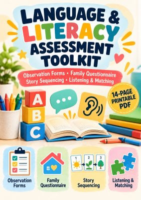 Language & Literacy Assessment Toolkit | Activities, Forms & Checklists