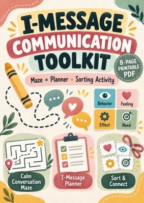 I-Message Communication Toolkit | Maze, Planner & Sorting Activity