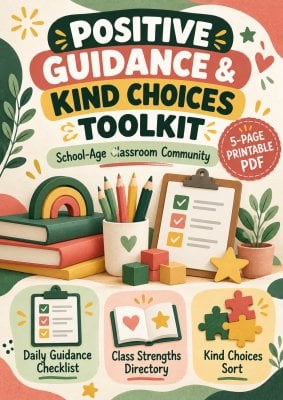 Positive Guidance Daily Practice Checklist for School-Age Children