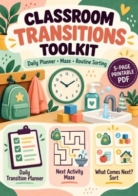 Classroom Transitions Toolkit | Daily Planner, Maze & Sorting