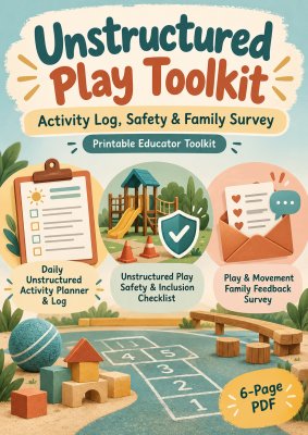 Unstructured Play Toolkit | Activity Log, Safety & Family Survey