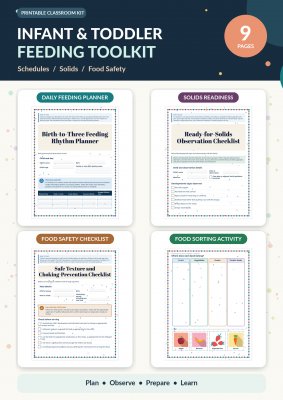 Infant & Toddler Feeding: Schedules, Solids & Food Safety Toolkit