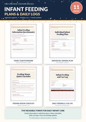 Infant Feeding Plans, Daily Logs & Family Communication Toolkit