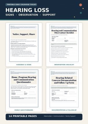 Hearing Loss Signs, Observation & Family Communication Toolkit