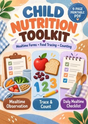 Child Nutrition Toolkit | Mealtime Forms, Food Tracing & Counting