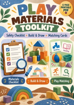 Play Materials Toolkit | Safety Checklist, Building & Matching Cards