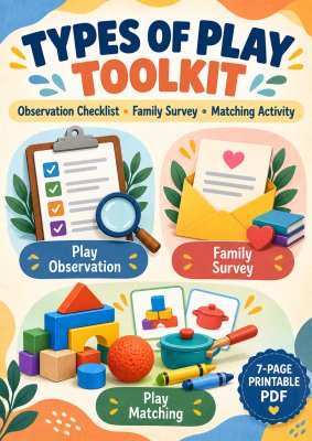 Types of Play Toolkit | Observation Checklist, Family Survey & Matching