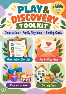 Play & Discovery Toolkit | Observation, Family Ideas & Sorting Cards