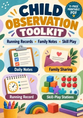 Daily Observation Notes Form for Childcare Providers