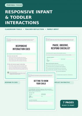 Responsive Infant & Toddler Interactions: Teacher & Family Toolkit