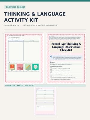 School-Age Thinking & Language: Storytelling, Sorting & Assessment Kit