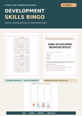 Development Skills Bingo & School-Age Observation Toolkit (Ages 5&ndash;12)