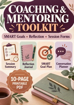 Coaching & Mentoring Toolkit: SMART Goals, Reflection & Session Forms