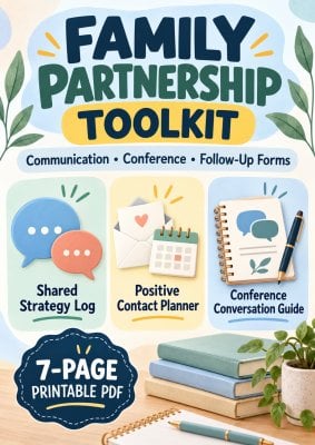 Shared Strategy Follow-Up Log for Families and Teachers