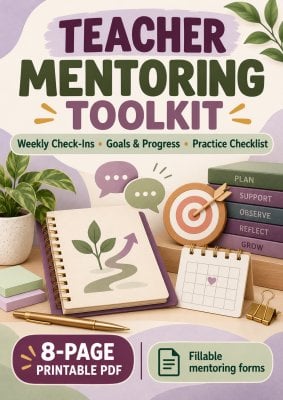 Teacher Mentoring Toolkit: Weekly Check-Ins, Goals & Practice Checklist