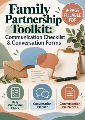 Family Partnership Toolkit: Communication Checklist & Conversation Forms