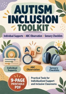 Autism Inclusion Toolkit: Individual Supports, ABC & Sensory Checklists