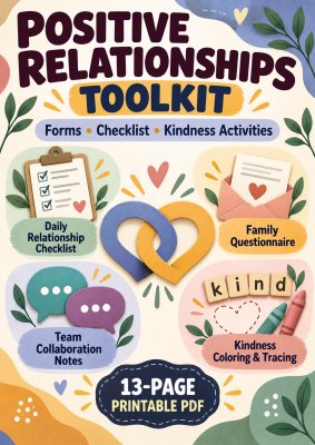 Family & Community Connections: Strengths Profile, Coloring & Sorting