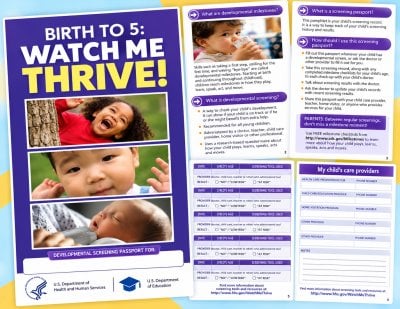 Developmental Milestones Screening Passport (Birth - 5 years)