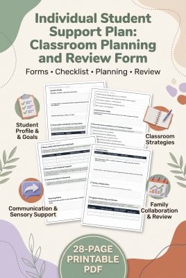 Individual Student Support Plan: Accommodations & Progress Tracking Forms