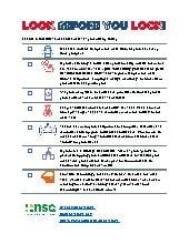LOOK Before You LOCK &ndash; Car Safety. Mixed Ages. Safety. 