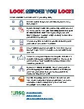 LOOK Before You LOCK &ndash; Car Safety. Mixed Ages. Safety. 