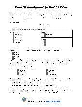 Family Child Care Services Agreement. Admin.