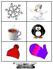 Winter Memory Game. Preschool. Play.