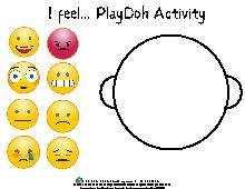 Emotions PlayDoh Activity. Mixed Ages. Social-Emotional.