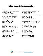 Dr Suess Book List