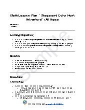 Math Lesson Plan: &ldquo;Shape and Color Hunt Adventure&rdquo; (All Ages)