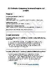 Birth to Five CDA Reflective Competency Statement Template and Samples