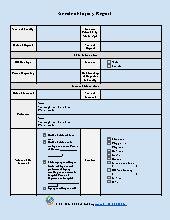 Accident/Injury Report Template (Birth to Five)