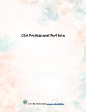  CDA Portfolio Binder Cover sheet & Tabs (Floral)