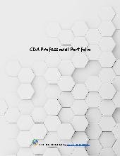 CDA Portfolio Binder Cover sheet & Tabs (Hexagon)